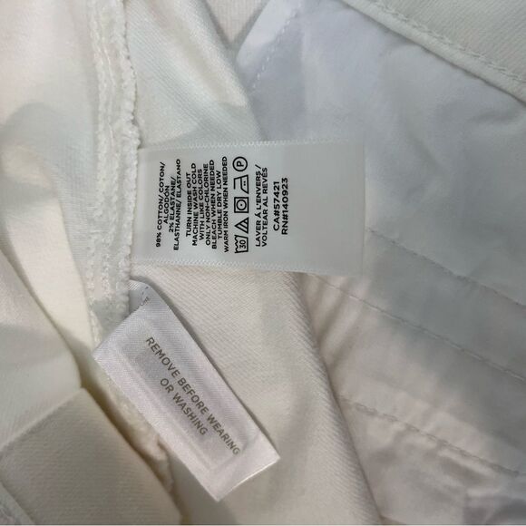 Loft Petite White Denim Button Down Skirt New with tags Size 12 - Picture 9 of 10